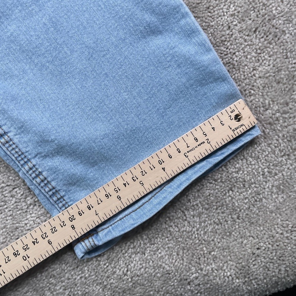 Origin Jeans Mens 38x32 Blue Delta Flex Relaxed Fit Light Wash Stretch Denim USA - Picture 8 of 15